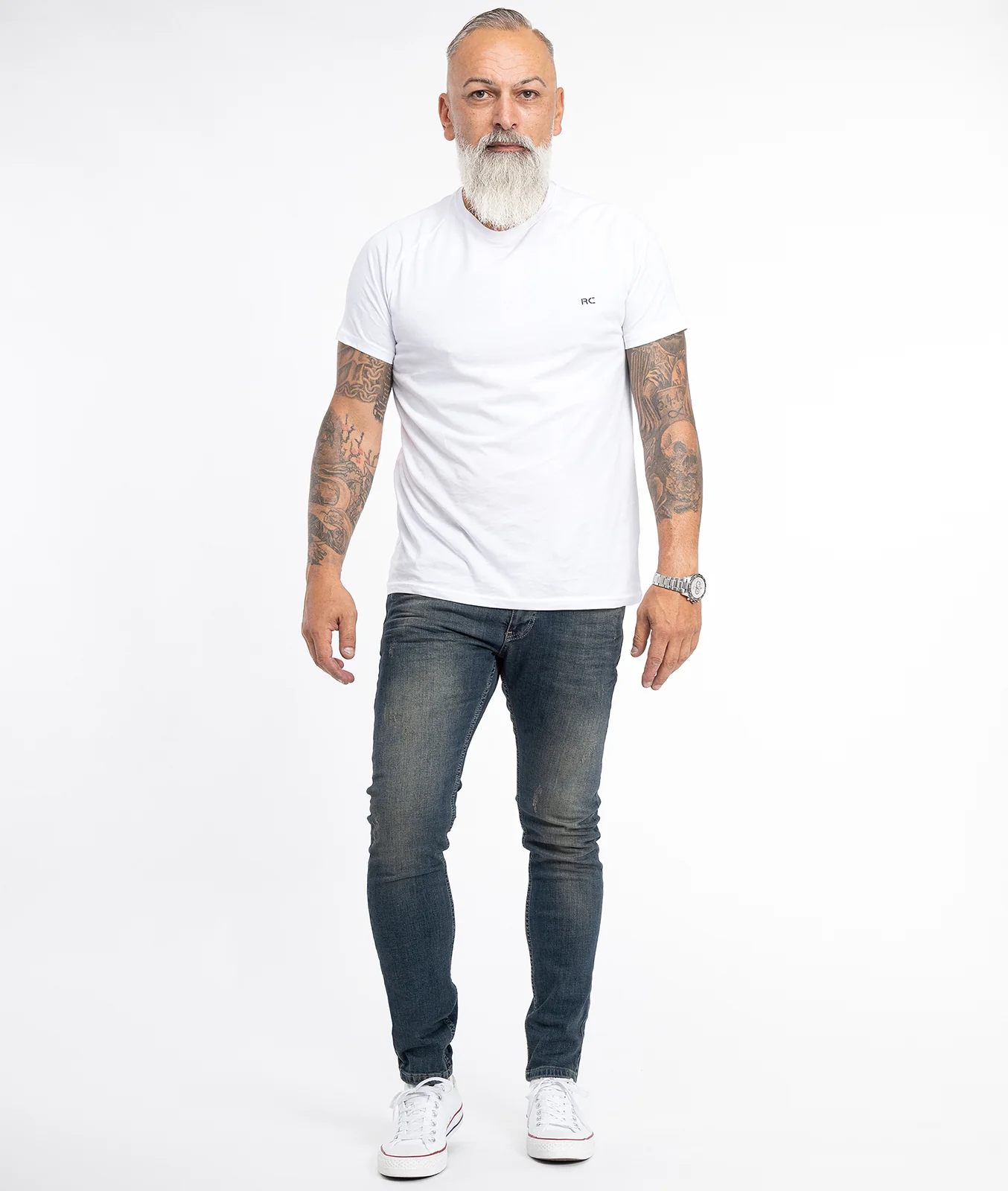 Rock Creek Herren Jeans Slim Fit Dunkelblau RC-2116 - Image 4