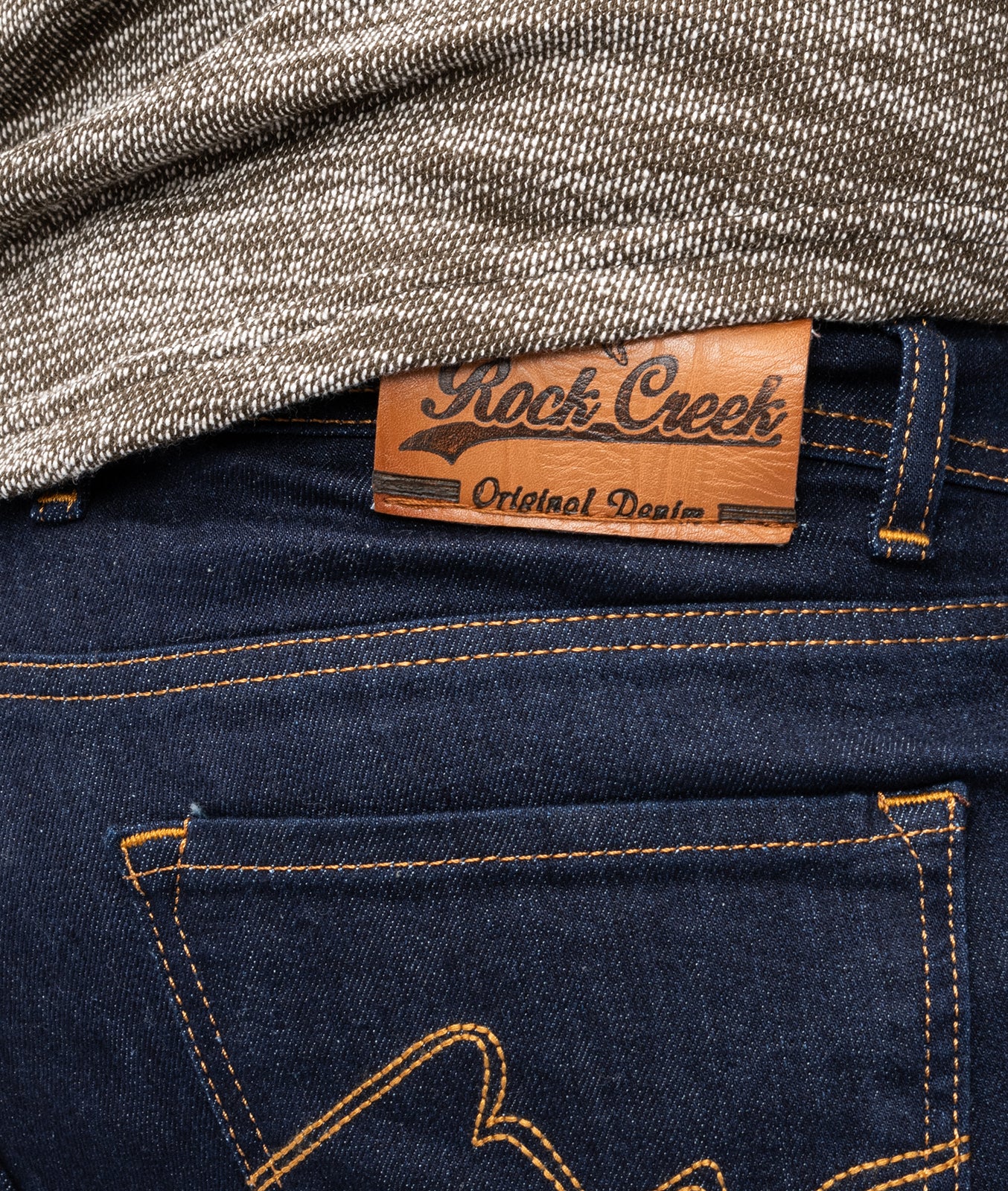 Rock Creek Herren Jeans Slim Fit Dunkelblau RC-2137 - Image 3