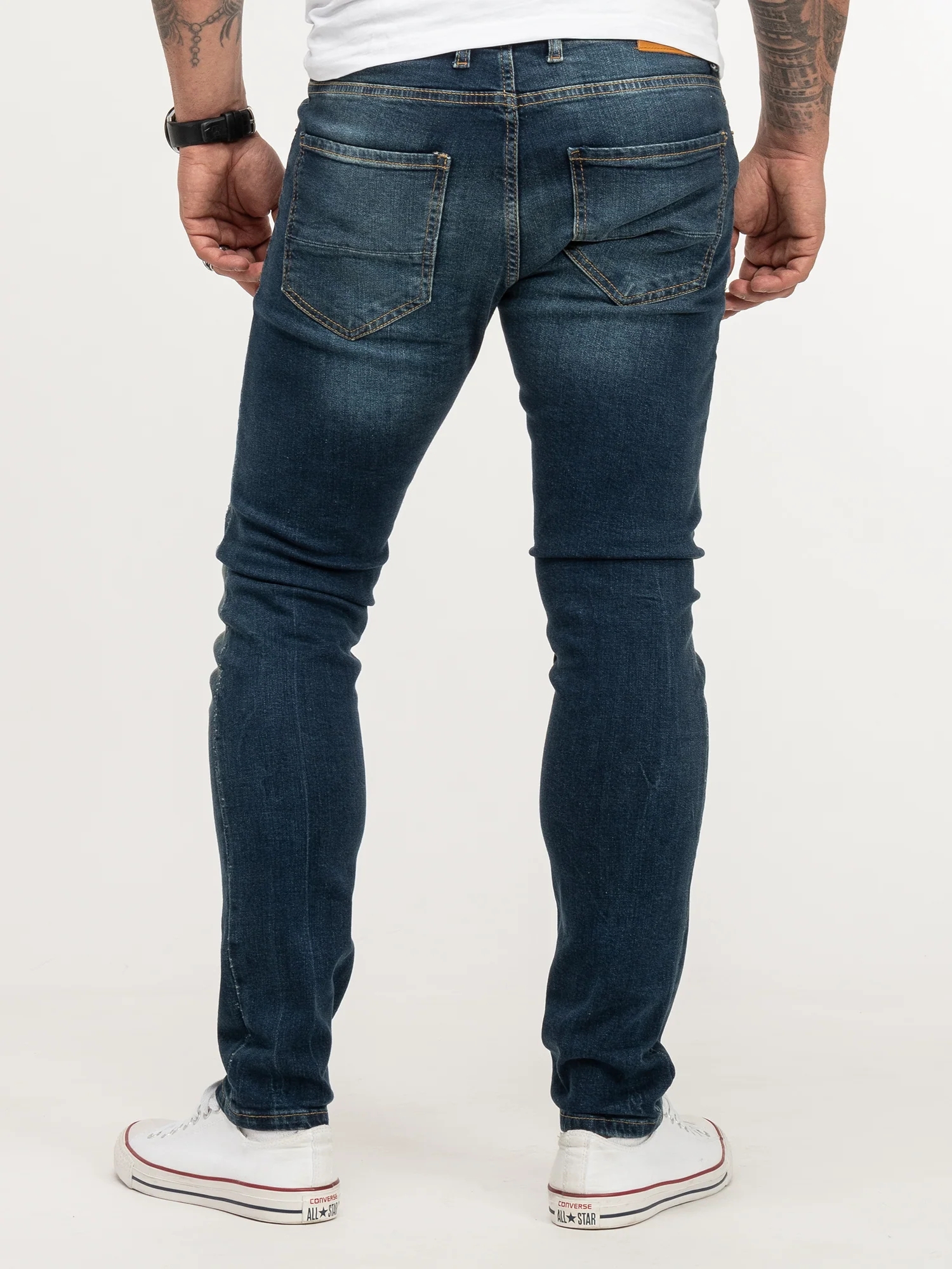 Rock Creek Herren Jeans Slim Fit Dunkelblau RC-2435 - Image 3