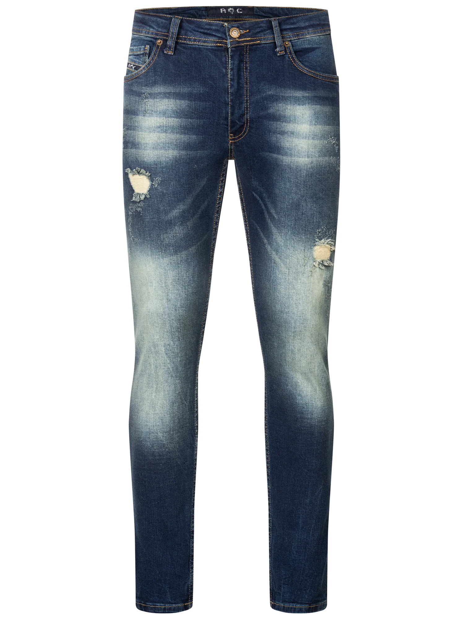 Rock Creek Herren Jeans Slim Fit Dunkelblau RC-2435 - Image 6