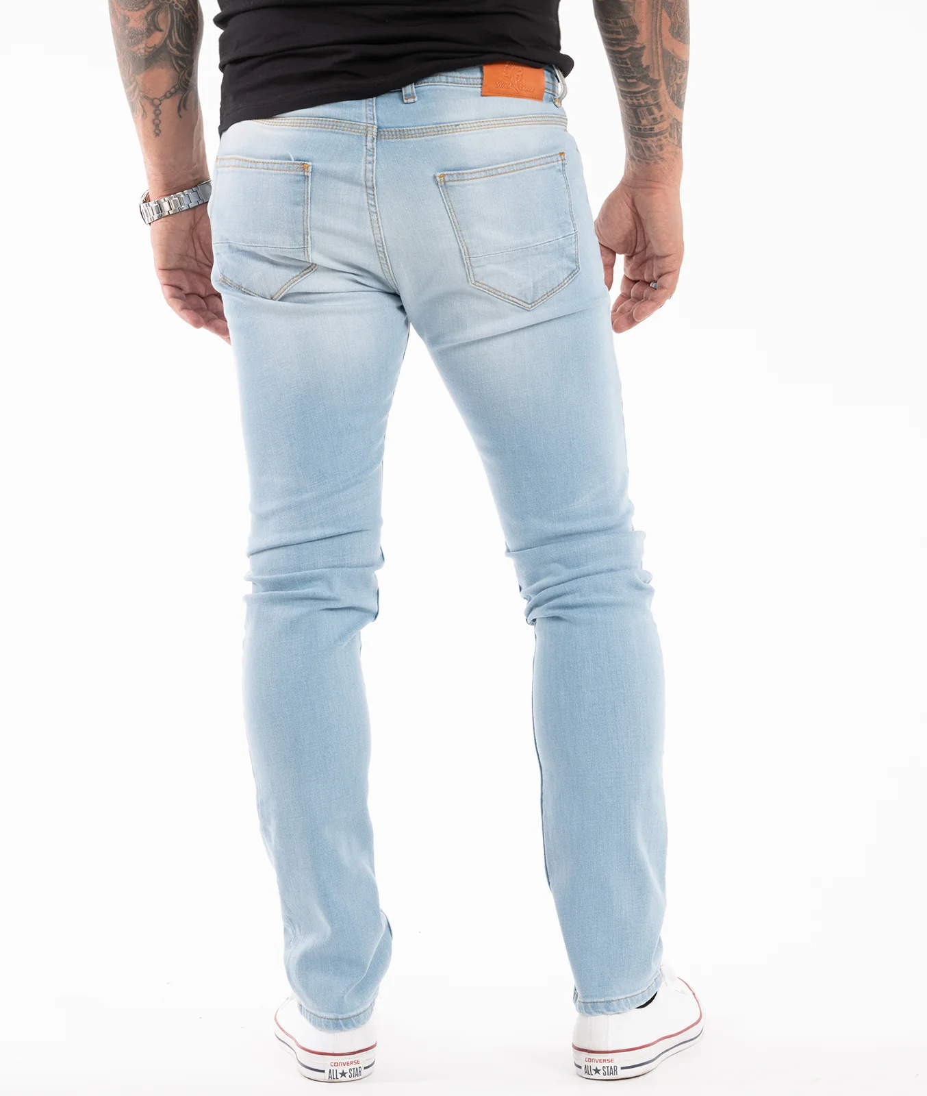 Rock Creek Herren Jeans Slim Fit Hellblau RC-2144 - Image 4
