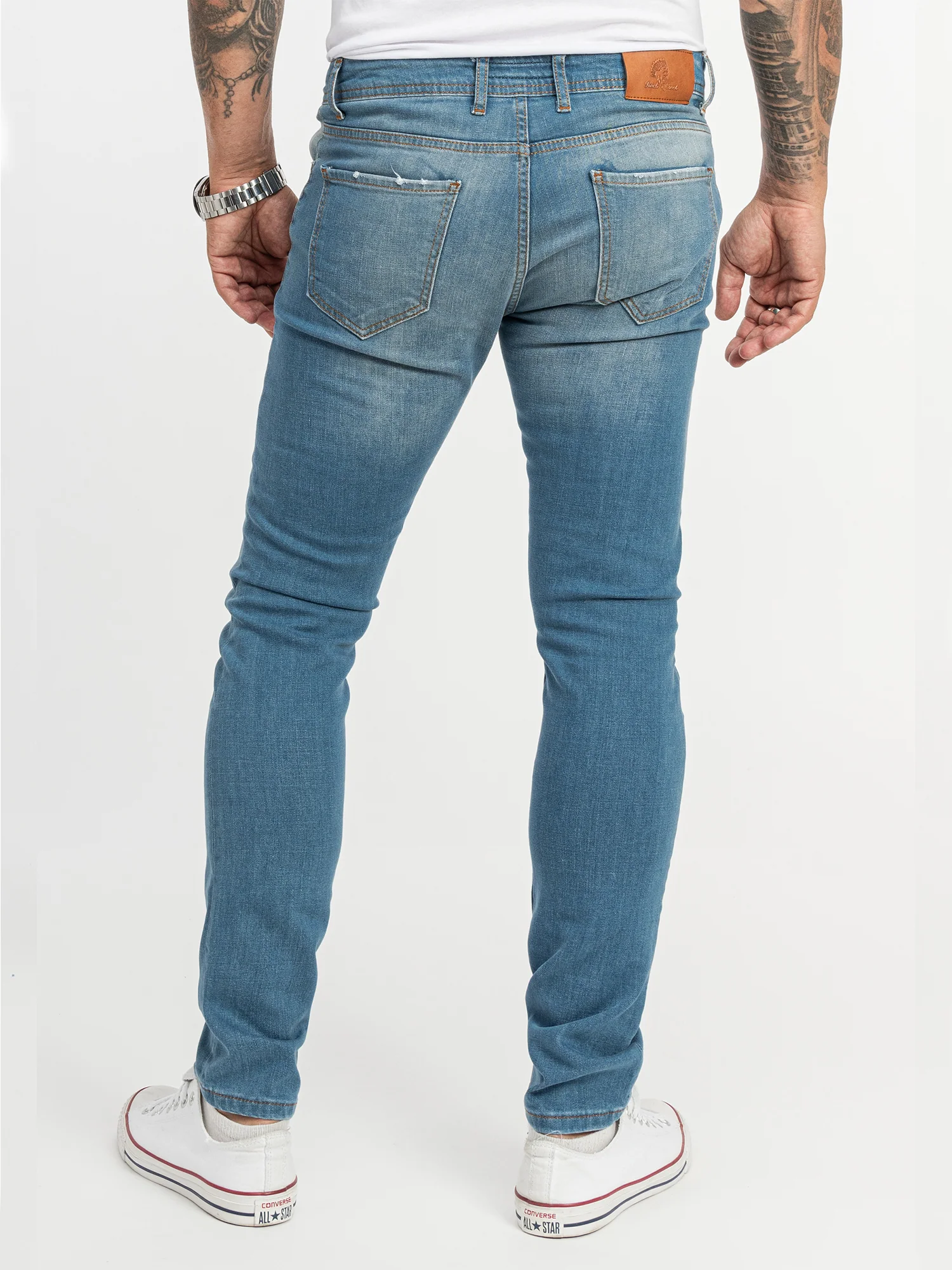Rock Creek Herren Jeans Slim Fit Hellblau RC-2148 - Image 3