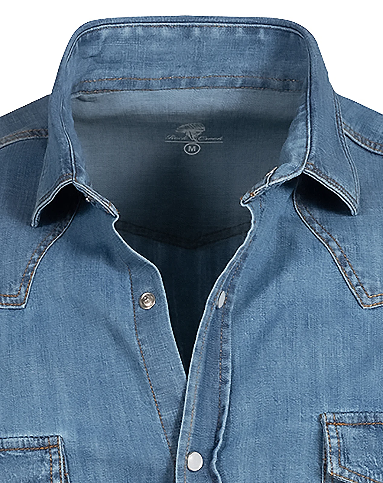Rock Creek Herren Jeanshemd Hellblau H-199 - Image 4