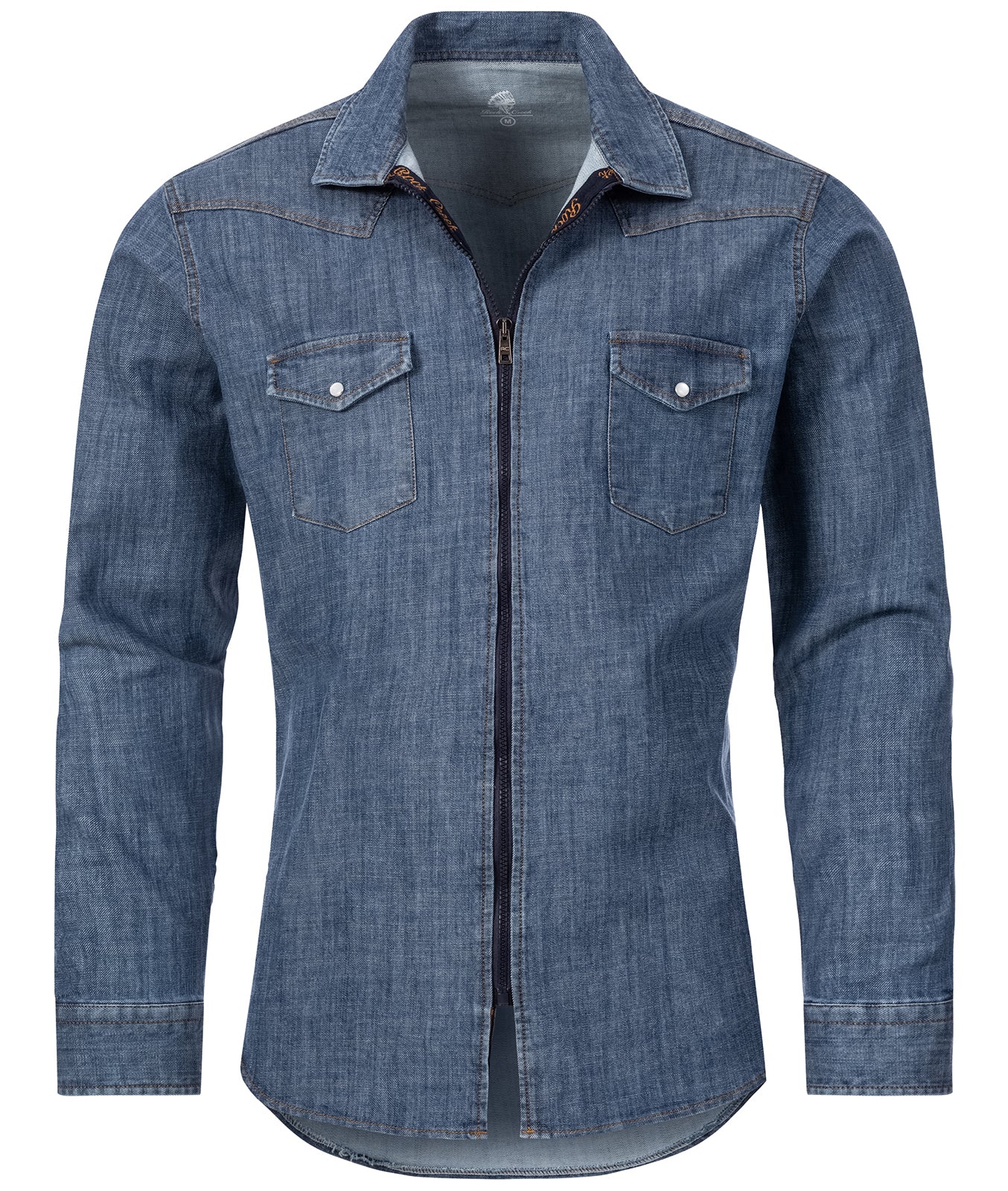 Rock Creek Herren Jeanshemd Jacke Hellblau H-219