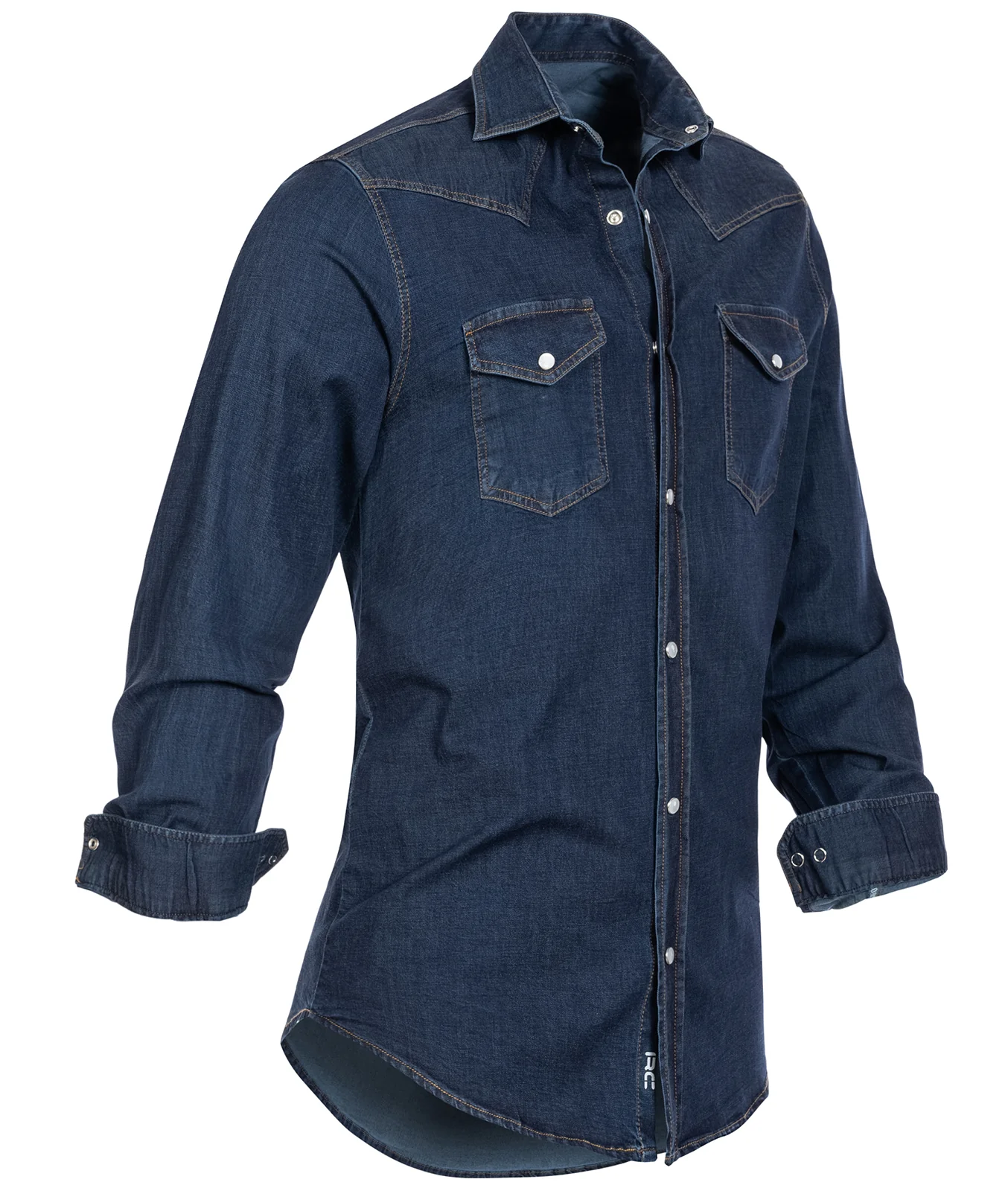 Rock Creek Herren Jeanshemd Kentkragen Dunkelblau H-200 - Image 2