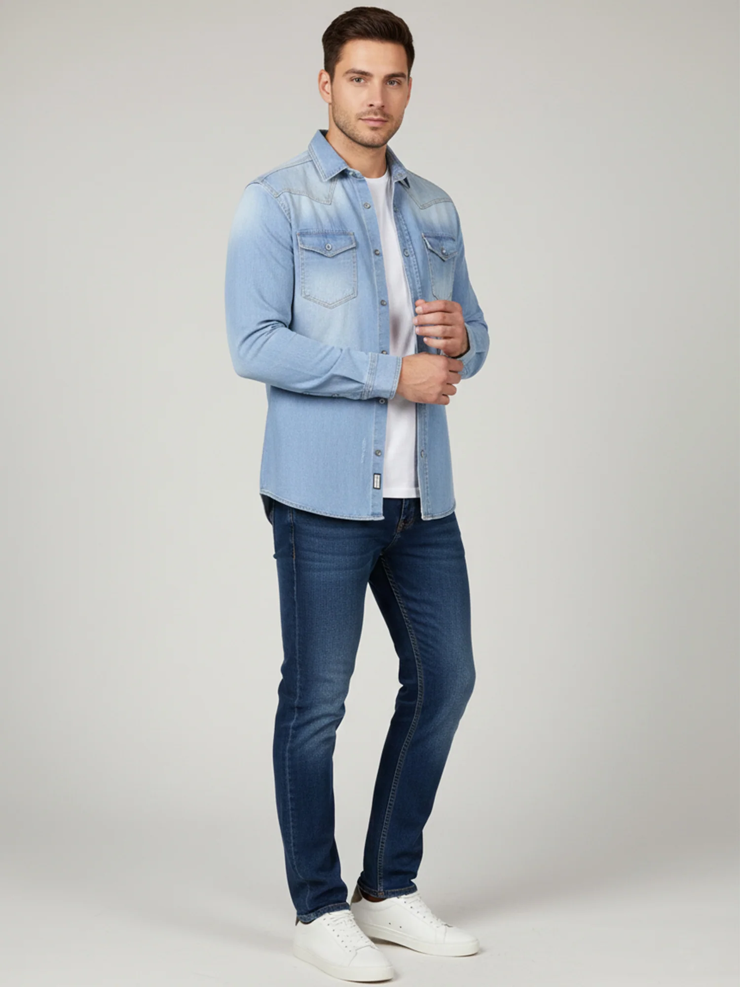 Rock Creek Herren Jeanshemd H-419 - Image 14