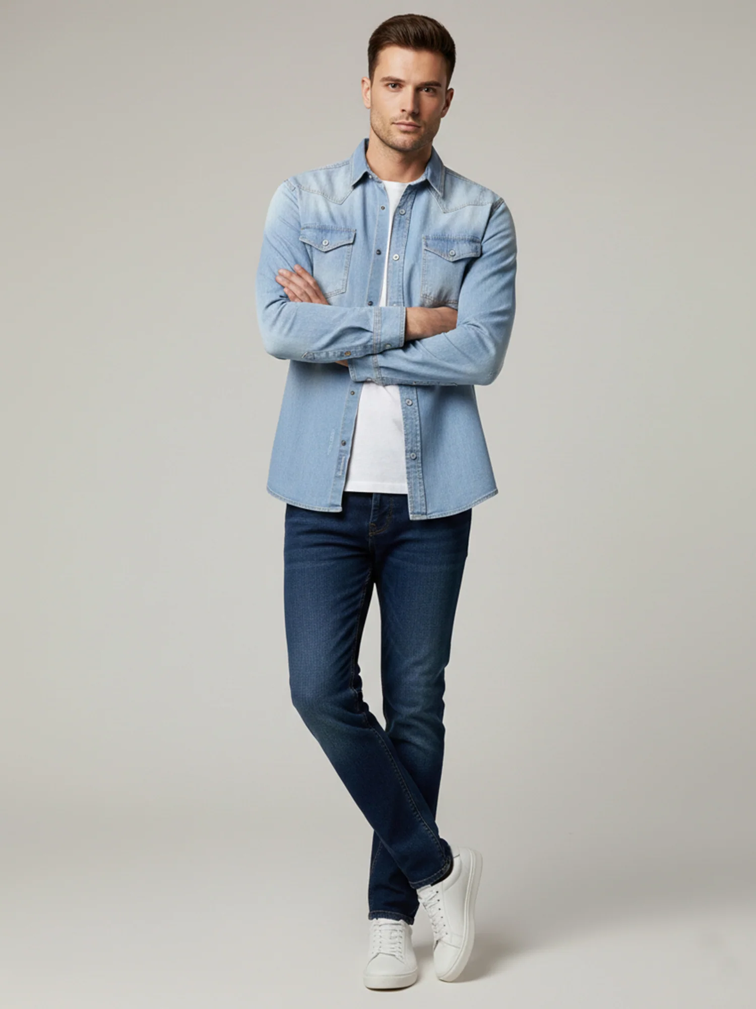 Rock Creek Herren Jeanshemd H-419 - Image 15
