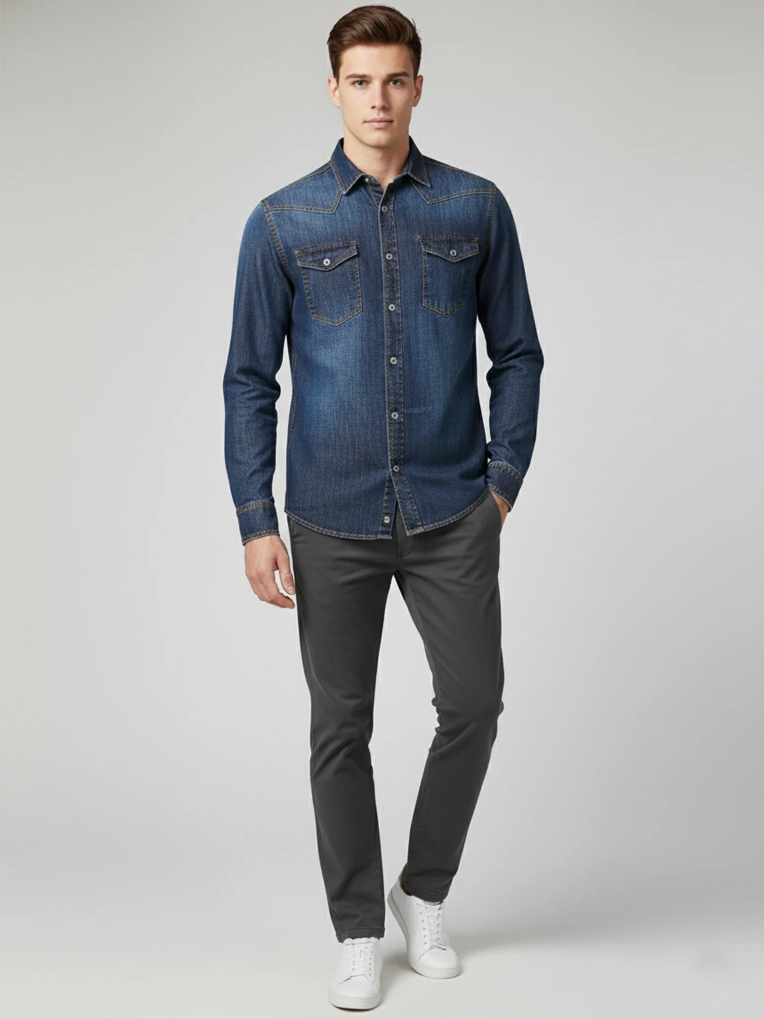 Rock Creek Herren Jeanshemd H-419 - Image 25