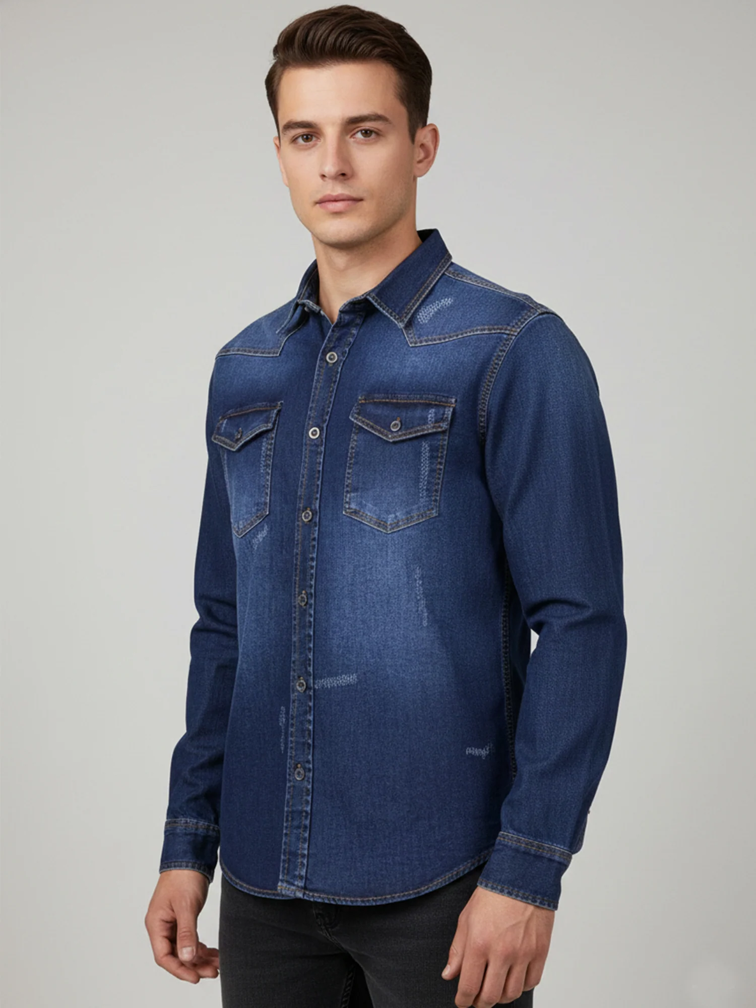 Rock Creek Herren Jeanshemd H-419 - Image 26