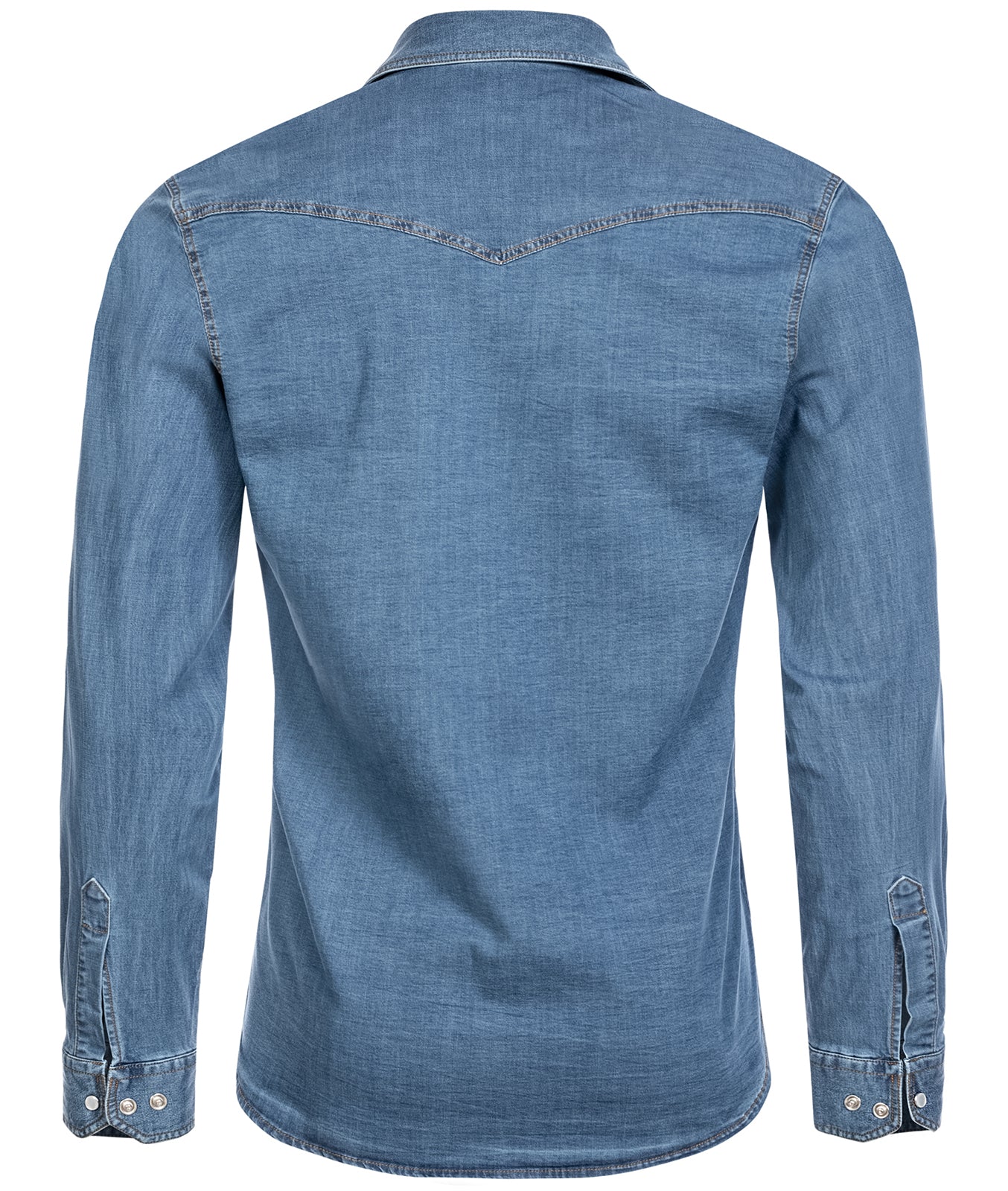 Rock Creek Herren Jeanshemd Kentkragen Hellblau H-200 - Image 3