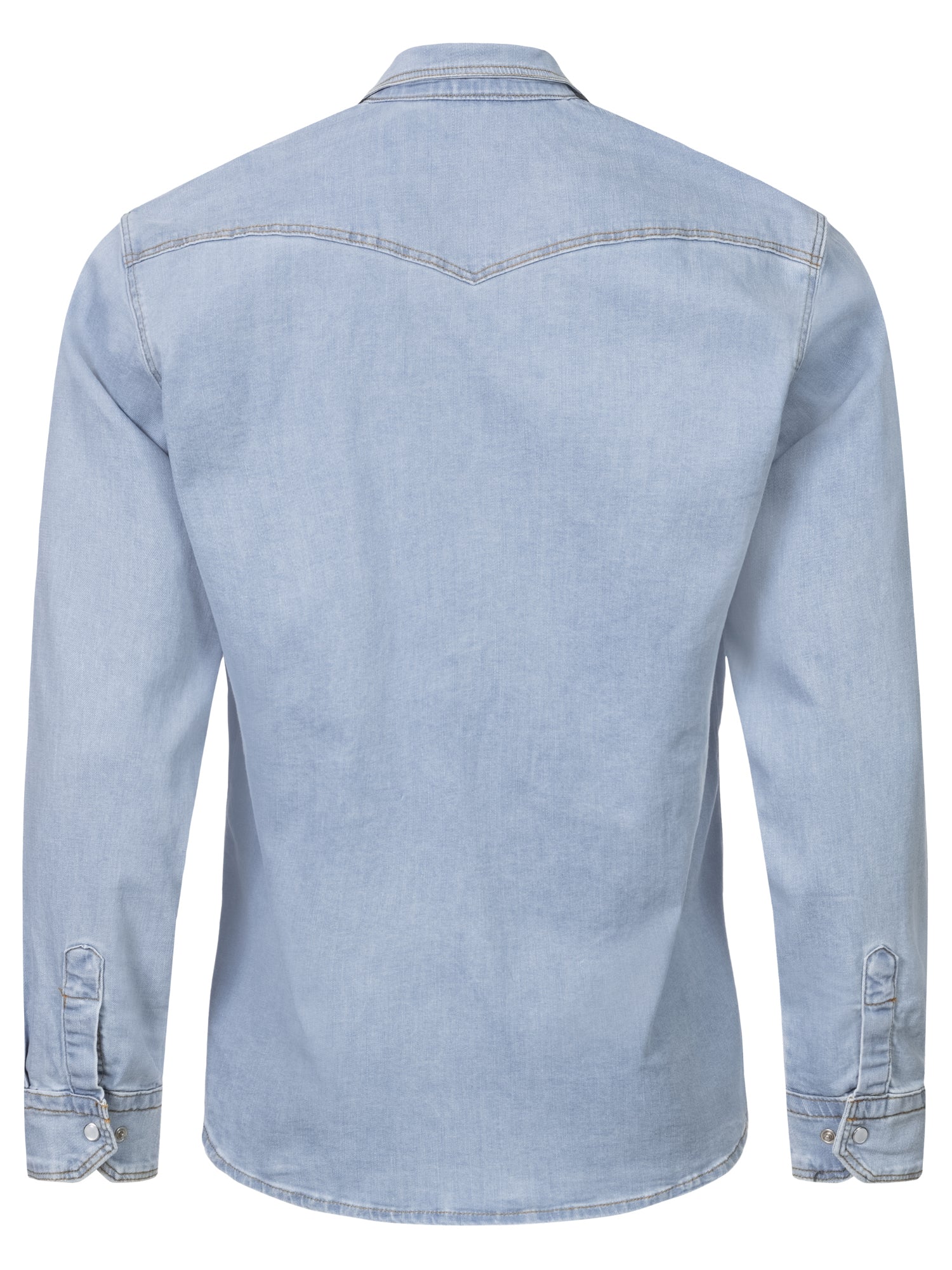 Rock Creek Herren Jeanshemd Kentkragen Hellblau H-323 - Image 3