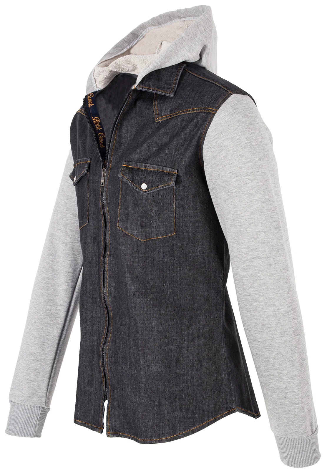 Rock Creek Herren Jeanshemd mit Kapuze Regular Fit H-232 - Image 2