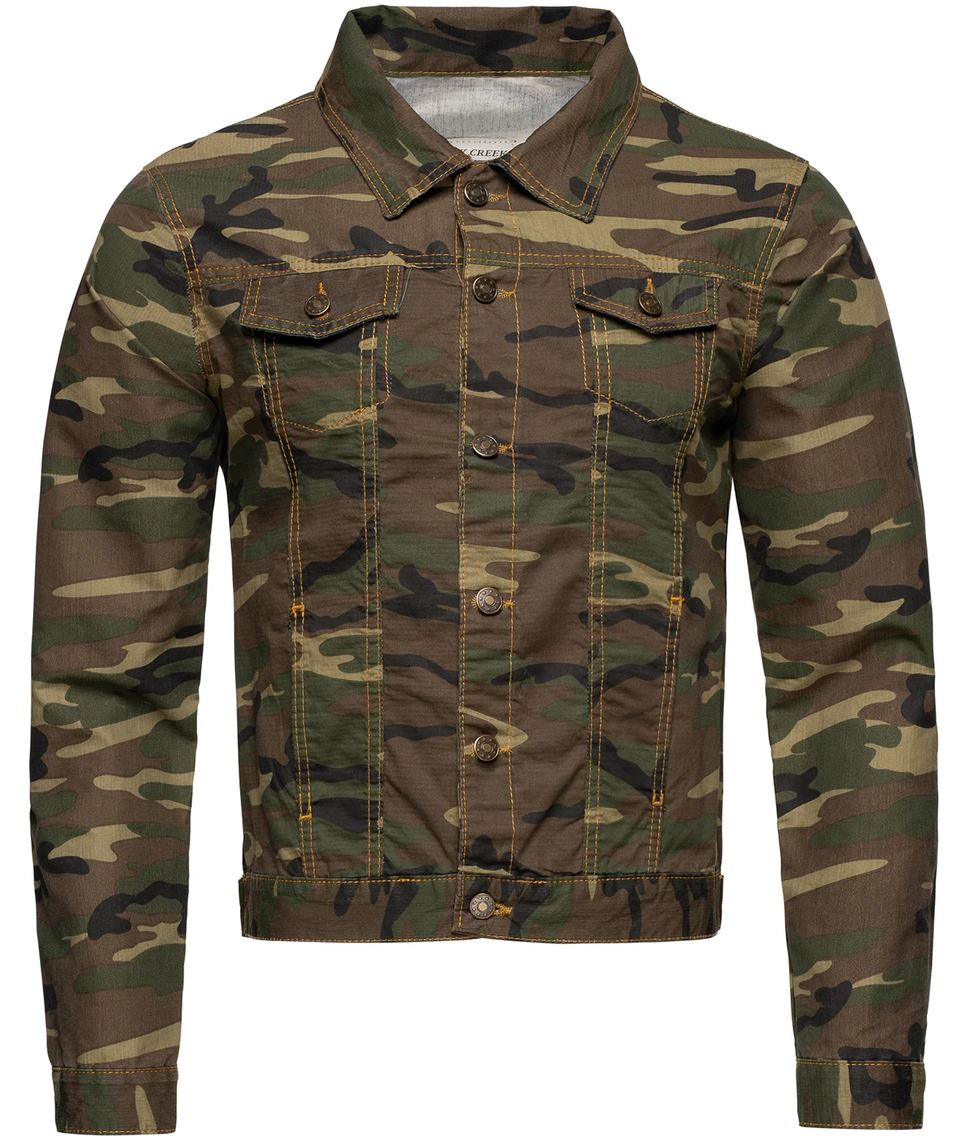 Rock Creek Herren Jeansjacke Army-Look Camouflage RC-2213 - Image 2