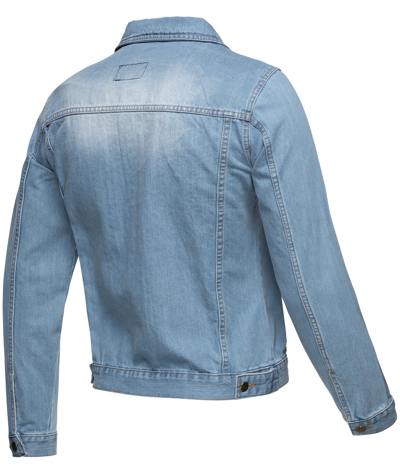 Rock Creek Herren Jeansjacke Classic-Style Hellblau RC-2212 - Image 4