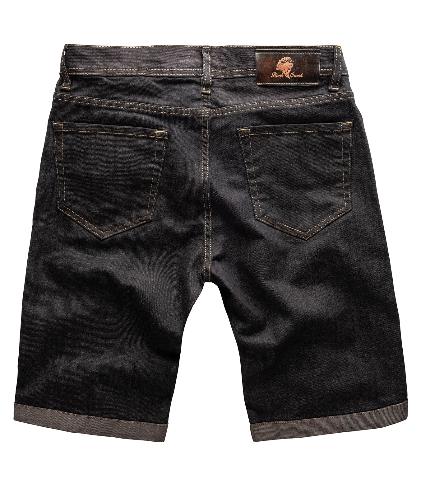 Rock Creek Herren Jeansshorts Slim Fit Dunkelblau RC-2206 - Image 2