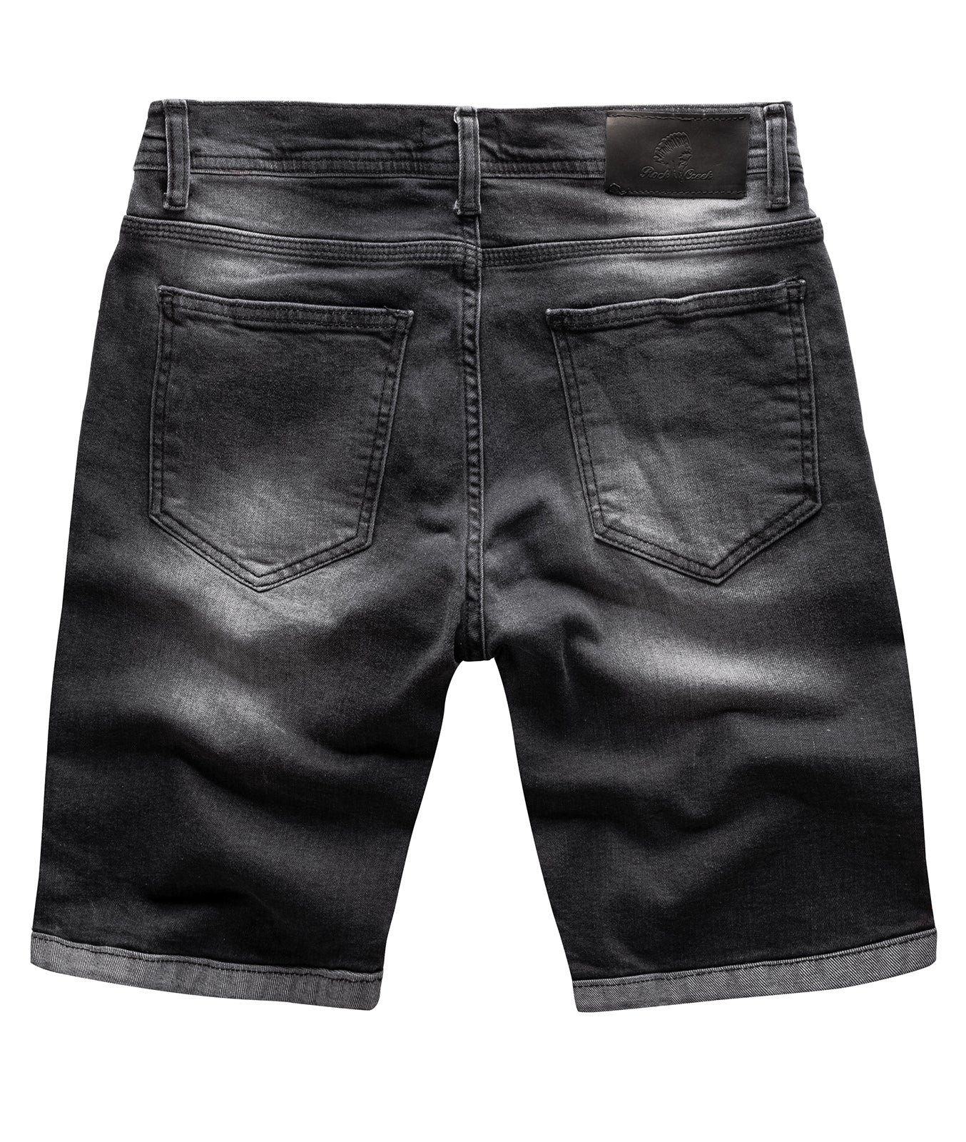 Rock Creek Herren Jeansshorts Slim Fit Dunkelgrau RC-2214 - Image 2