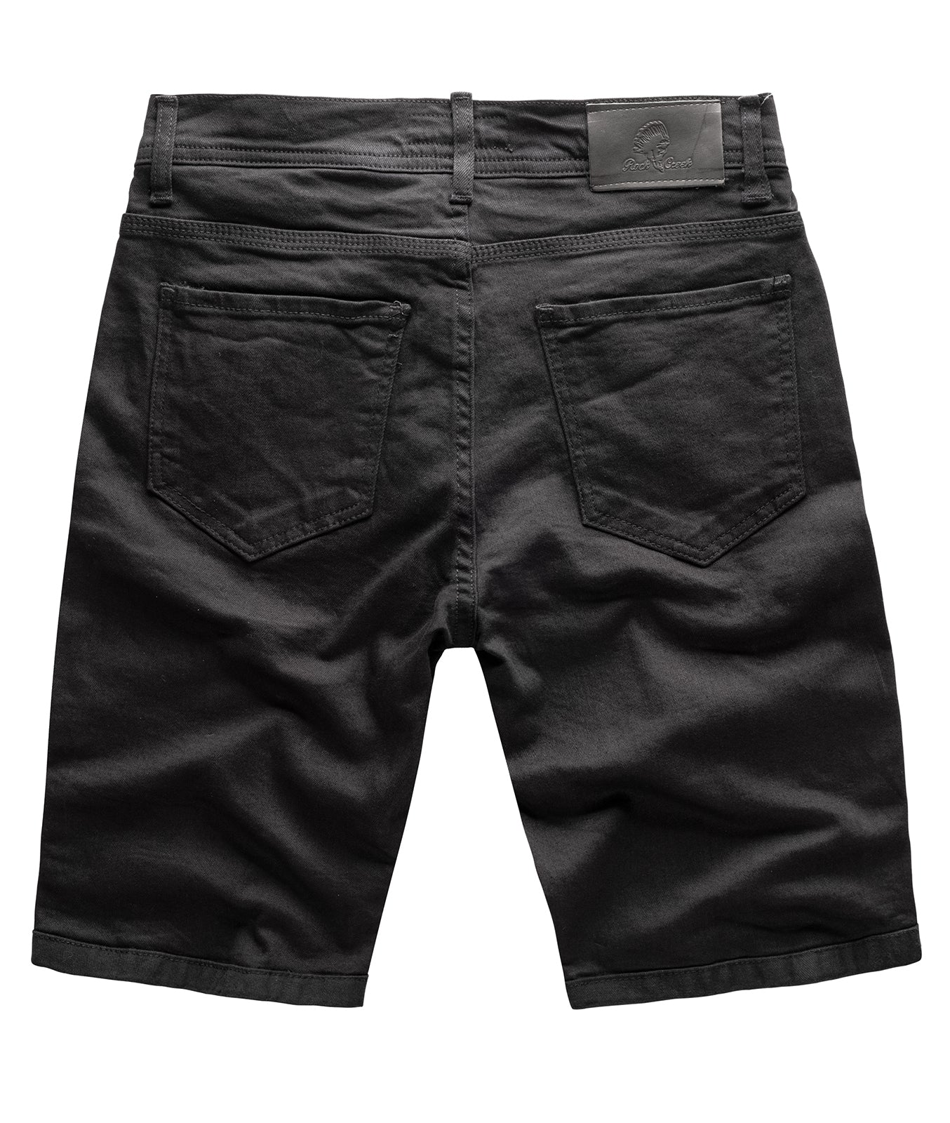 Rock Creek Herren Jeansshorts Slim Fit Schwarz RC-2209 - Image 2