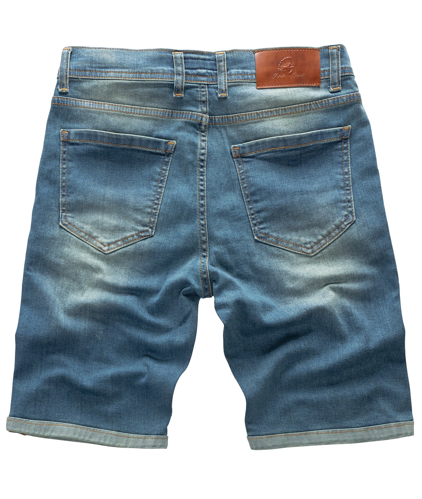 Rock Creek Herren Jeansshorts Stonewashed RC-2211 - Image 2