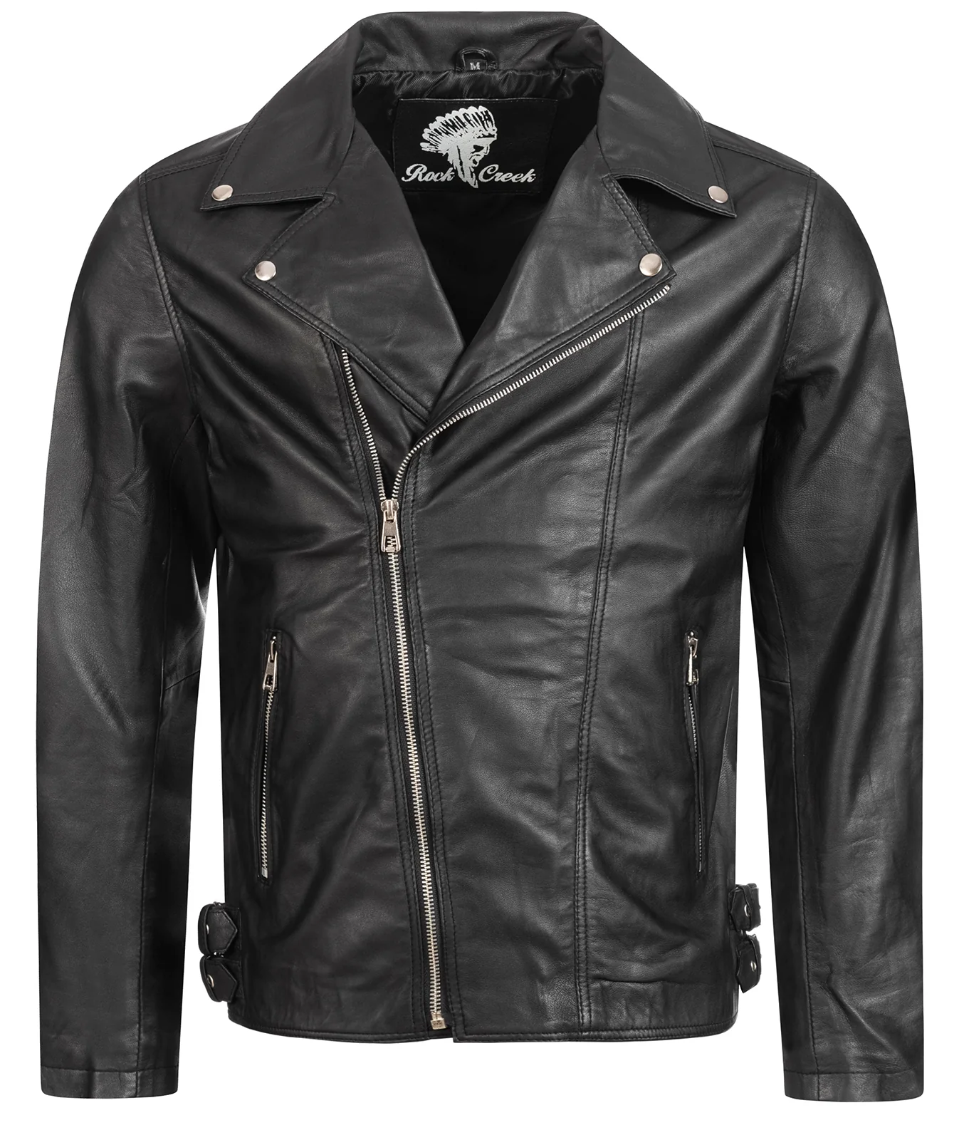 Rock Creek Herren Lederjacke Biker-Style H-182