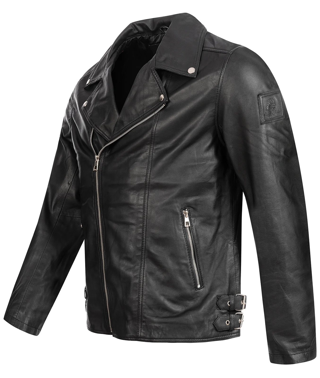 Rock Creek Herren Lederjacke Biker-Style H-182 - Image 2