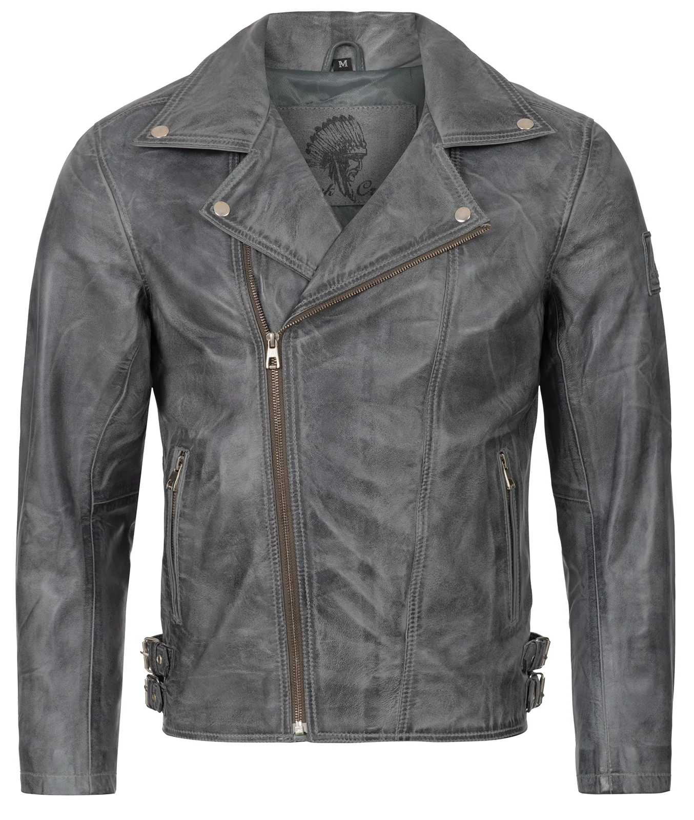 Rock Creek Herren Lederjacke Biker-Style H-182 - Image 7