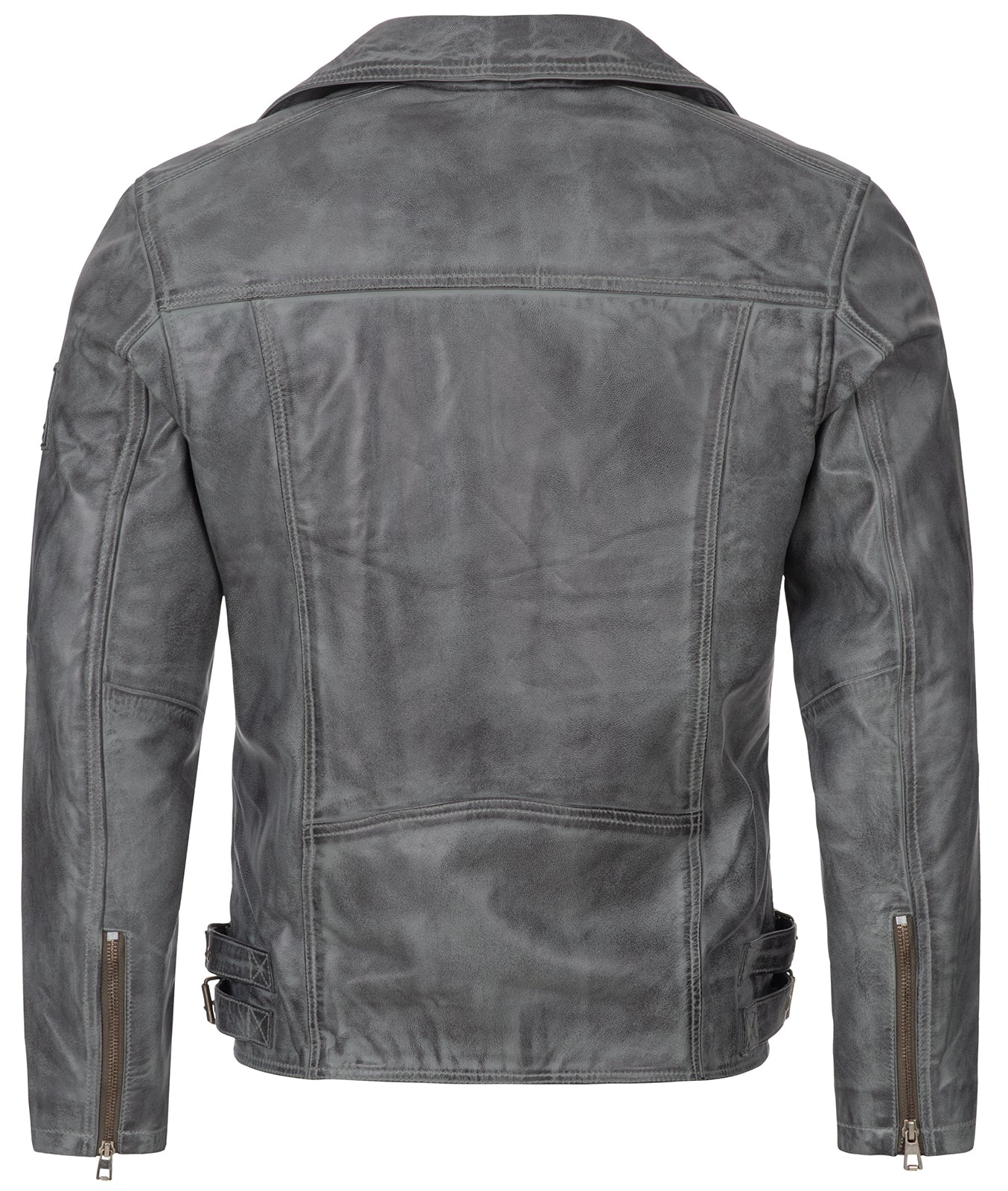 Rock Creek Herren Lederjacke Biker-Style H-182 - Image 9