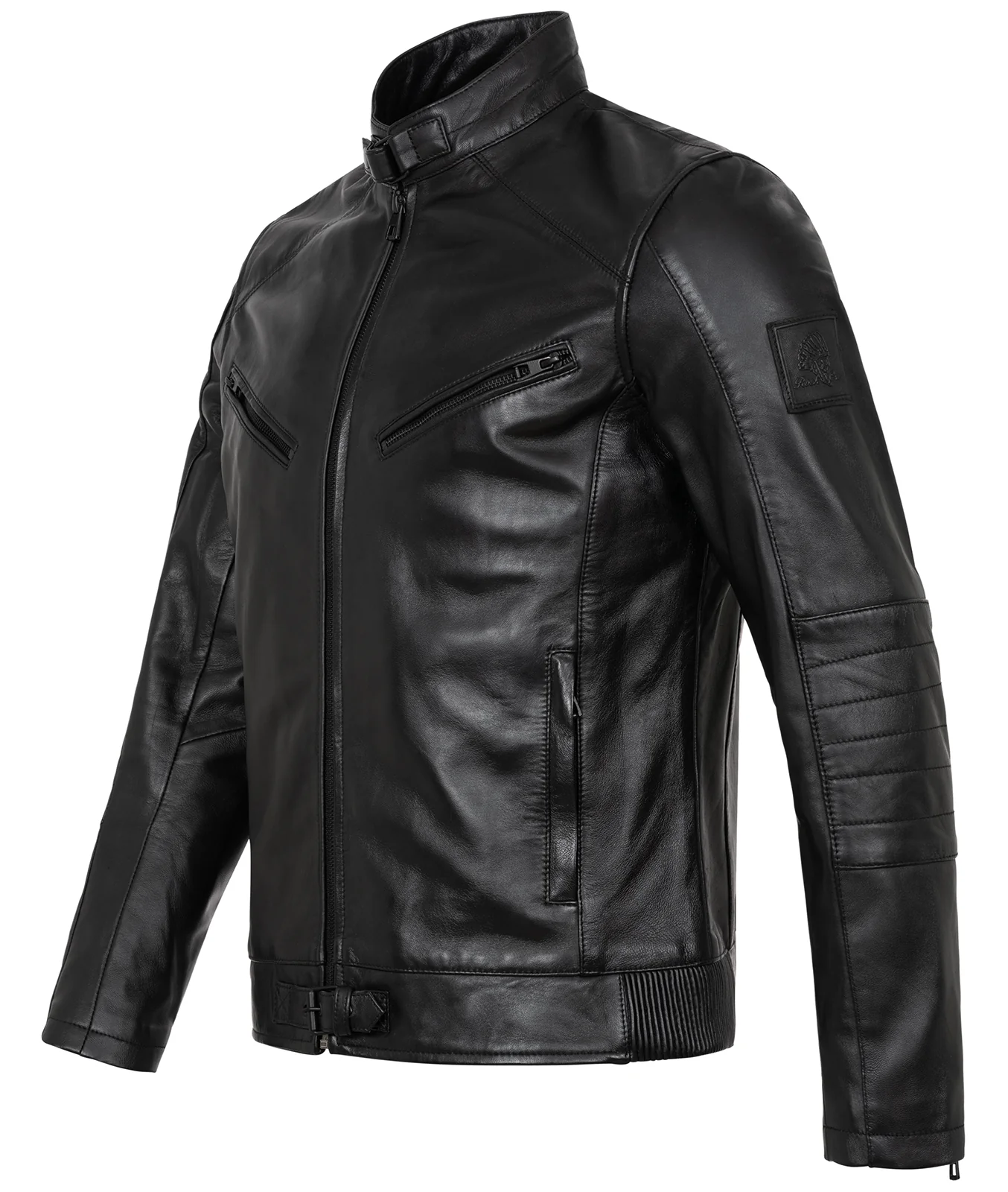 Rock Creek Herren Lederjacke Biker-Style H-256 - Image 2