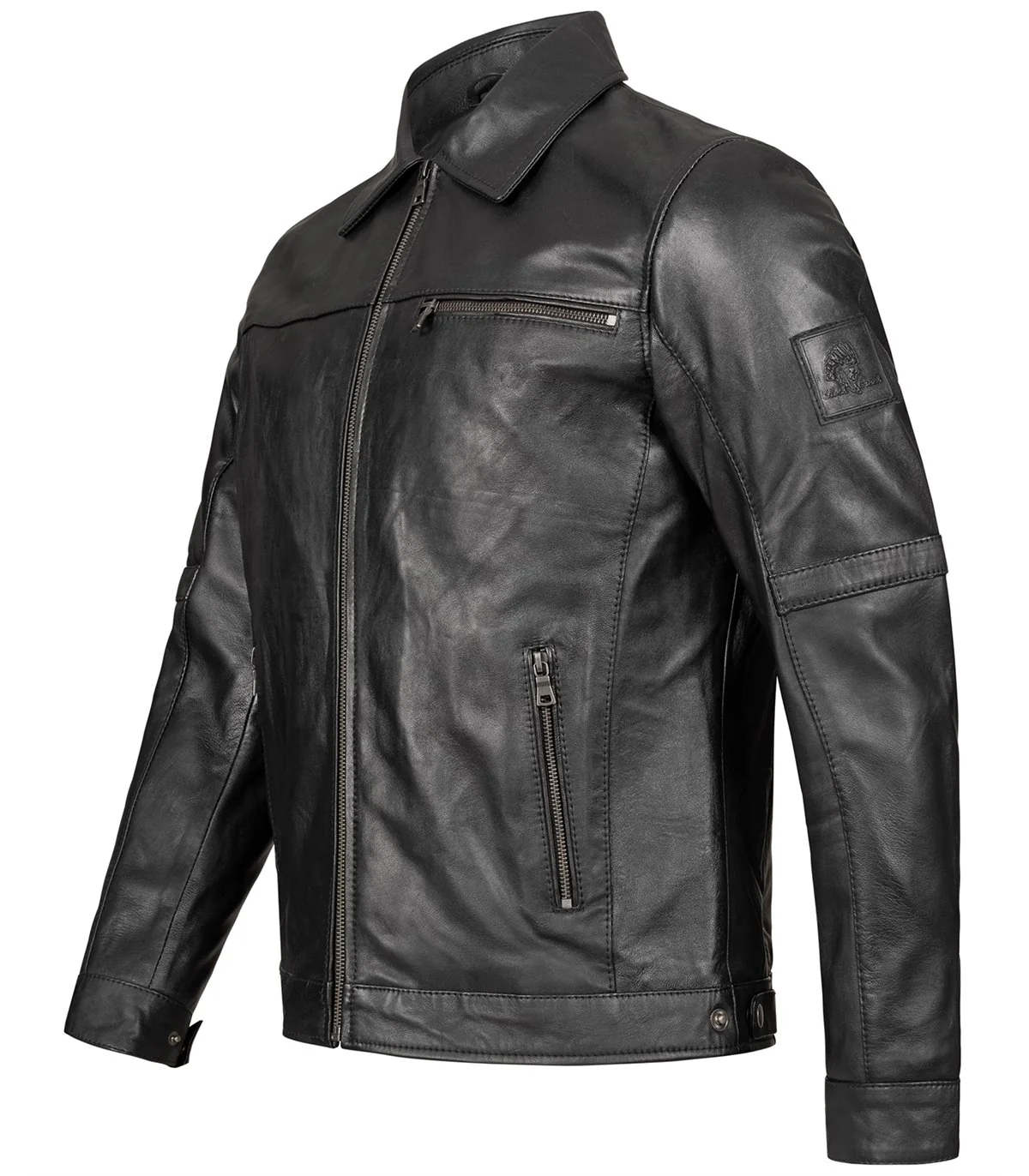 Rock Creek Herren Lederjacke Biker-Style H-289 - Image 3
