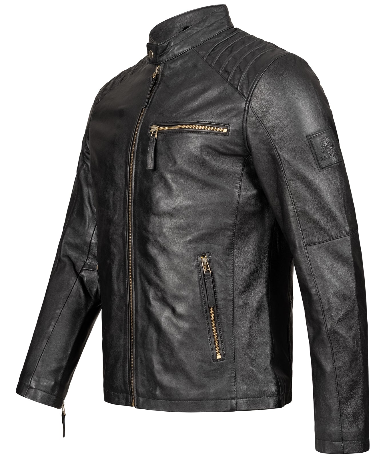Rock Creek Herren Lederjacke Biker-Style H-291 - Image 3