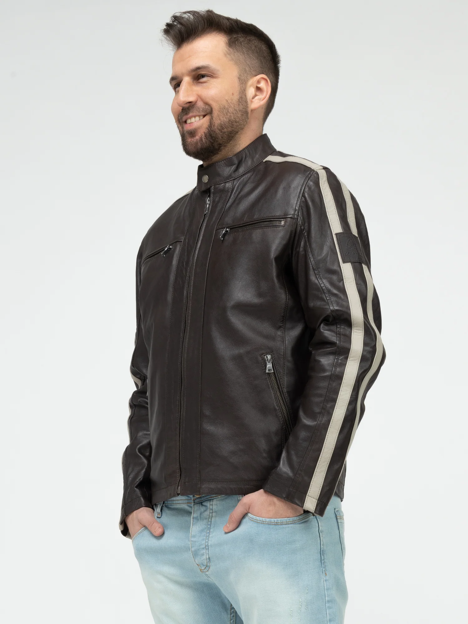 Rock Creek Herren Lederjacke H-401 - Image 21