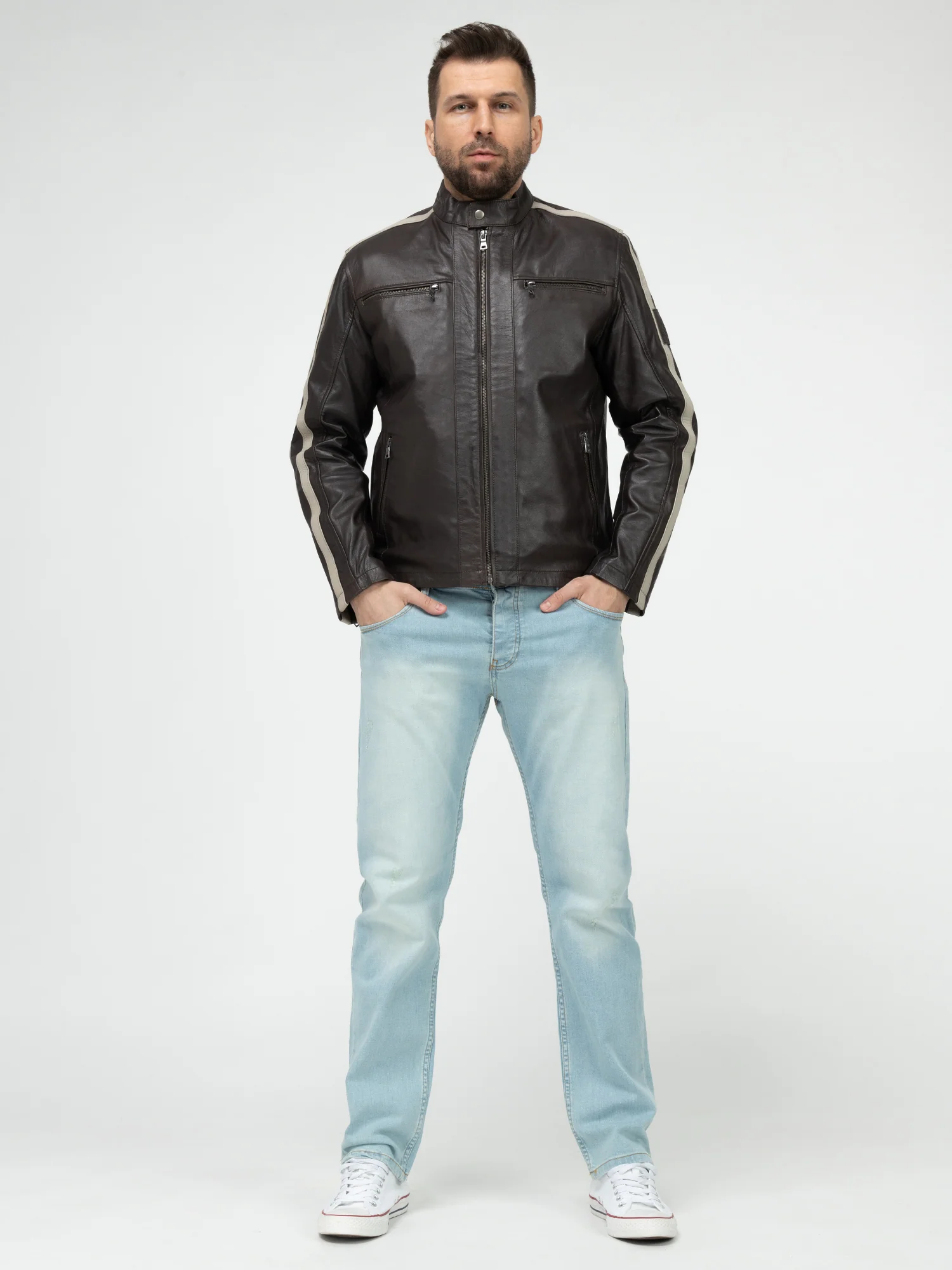 Rock Creek Herren Lederjacke H-401 - Image 24