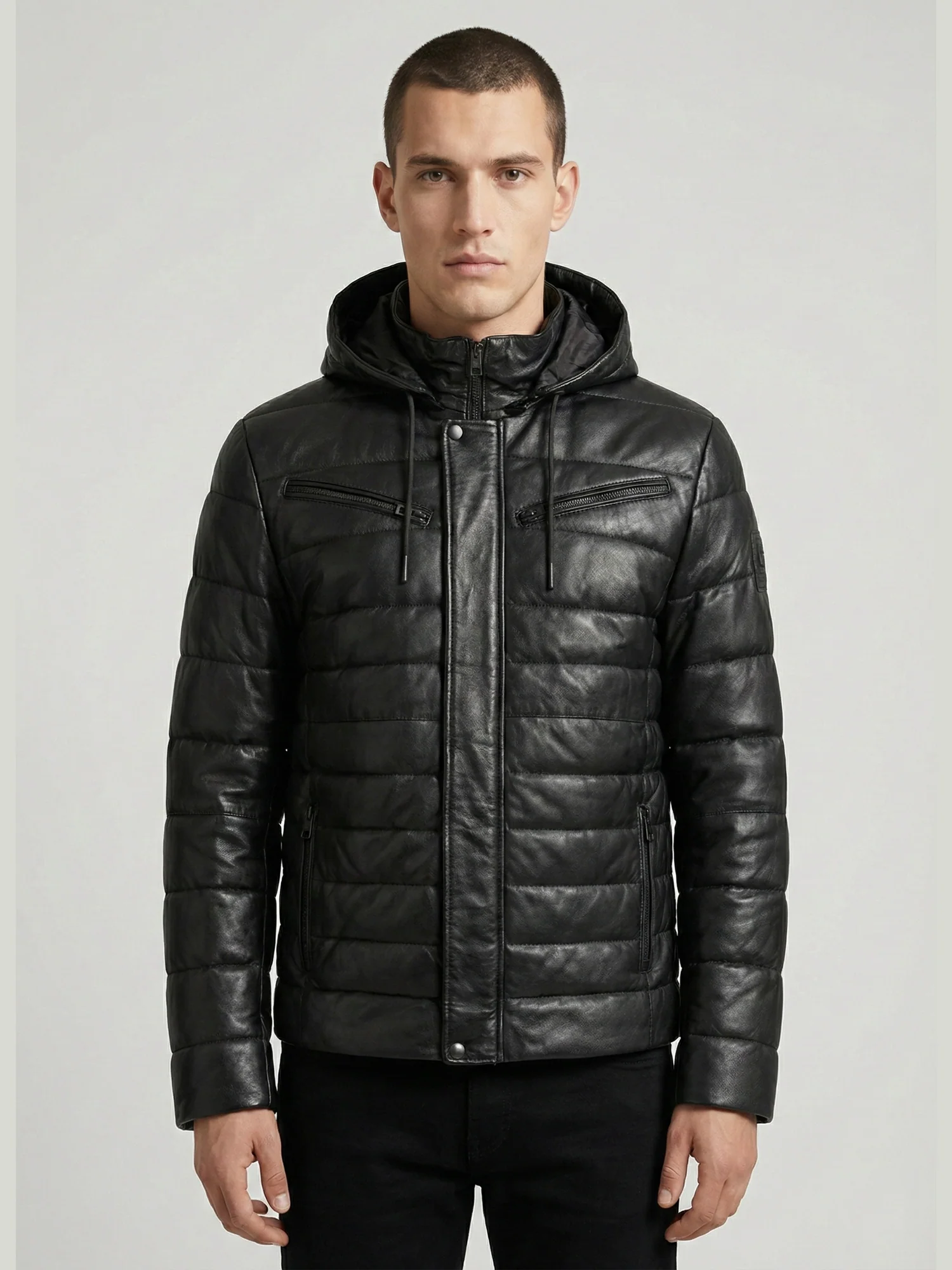 Rock Creek Herren Lederjacke H-404 - Image 5
