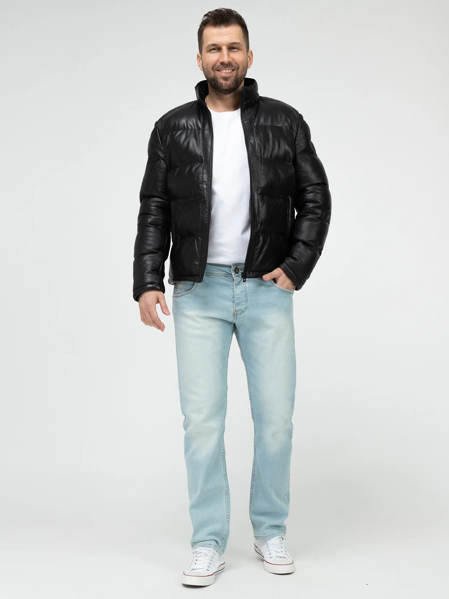 Rock Creek Herren Lederjacke H-414 - Image 8