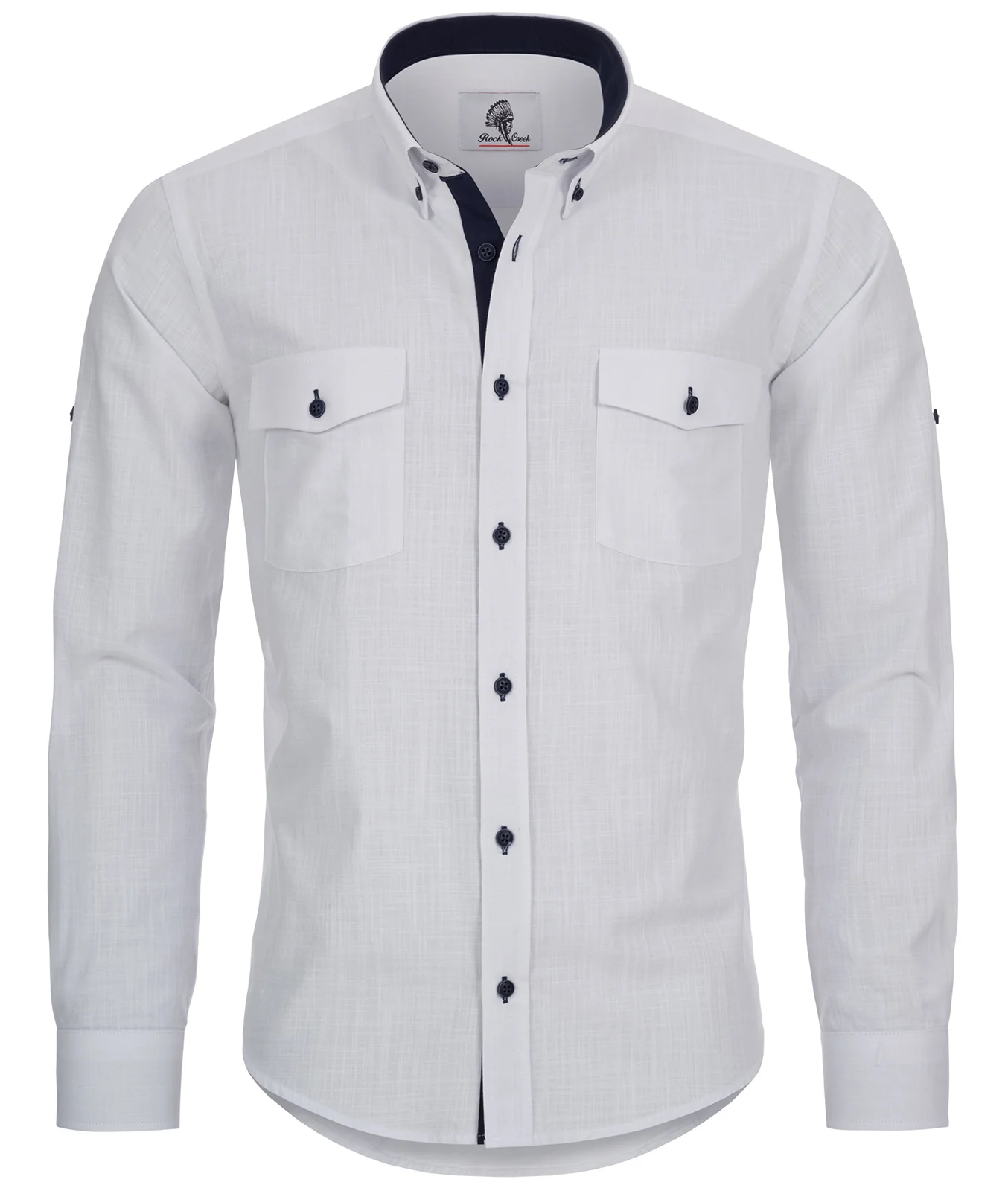 Rock Creek Herren Leinen-Optik Hemd RC-017 - Image 13