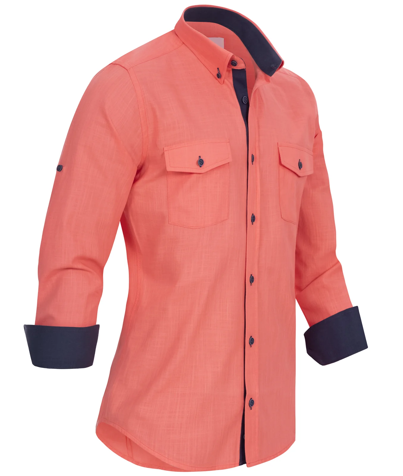 Rock Creek Herren Leinen-Optik Hemd RC-017 - Image 6