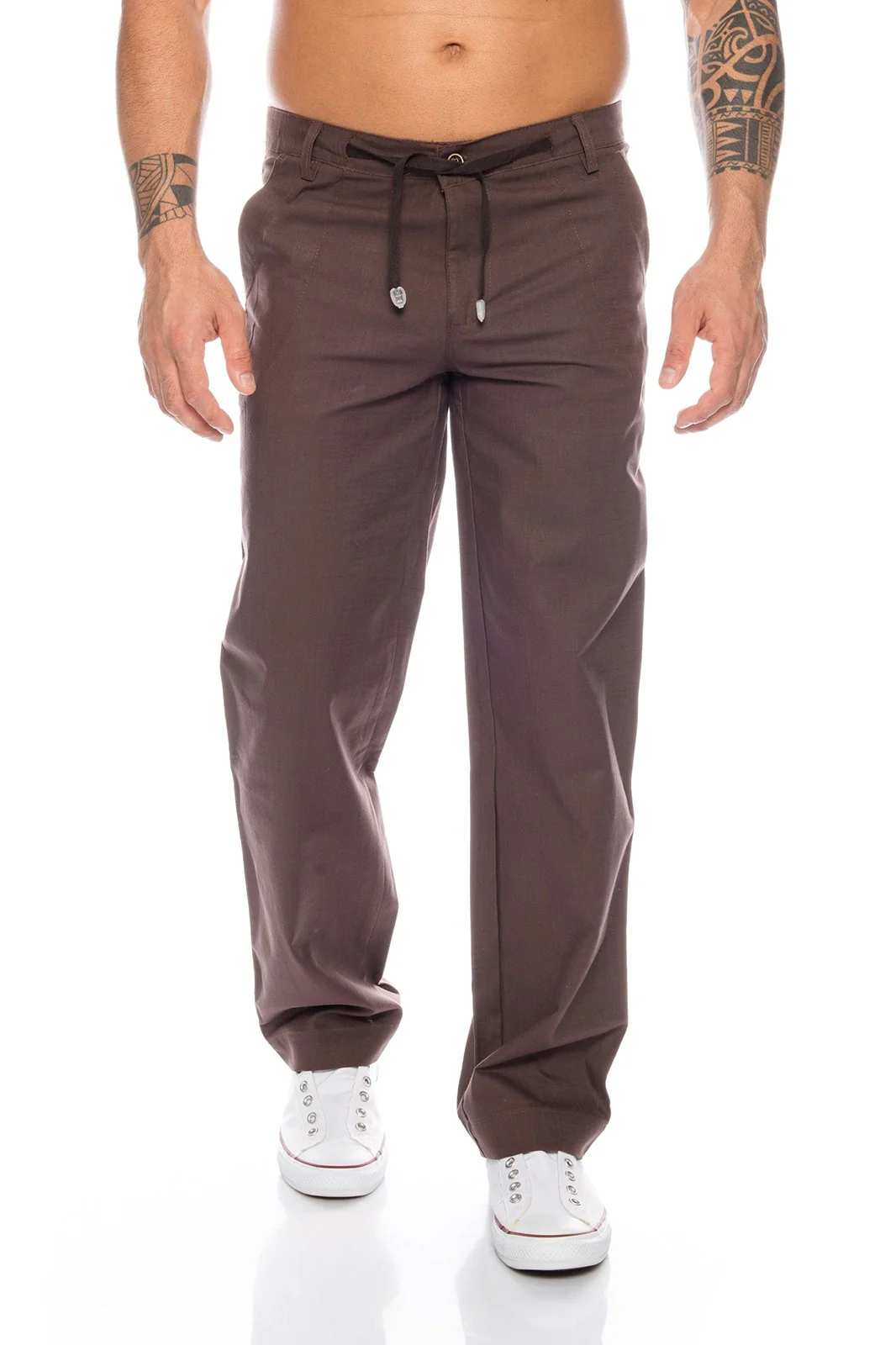 Rock Creek Herren Leinen Optik Hose Comfort Fit RC-07 - Image 3