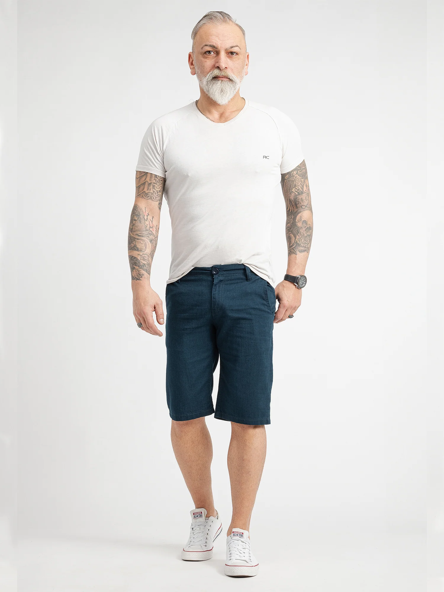 Rock Creek Herren Leinen Shorts RC-2370 - Image 10
