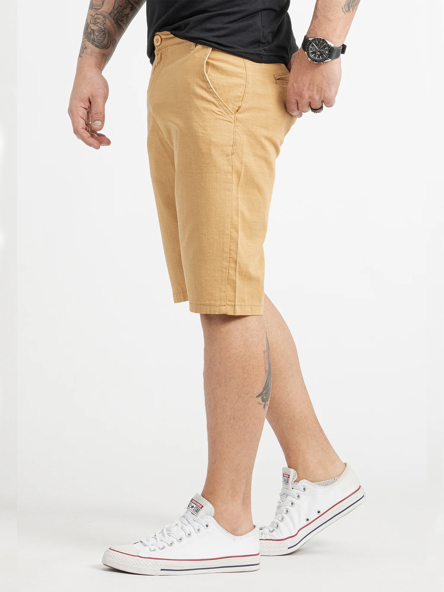 Rock Creek Herren Leinen Shorts RC-2370 - Image 2