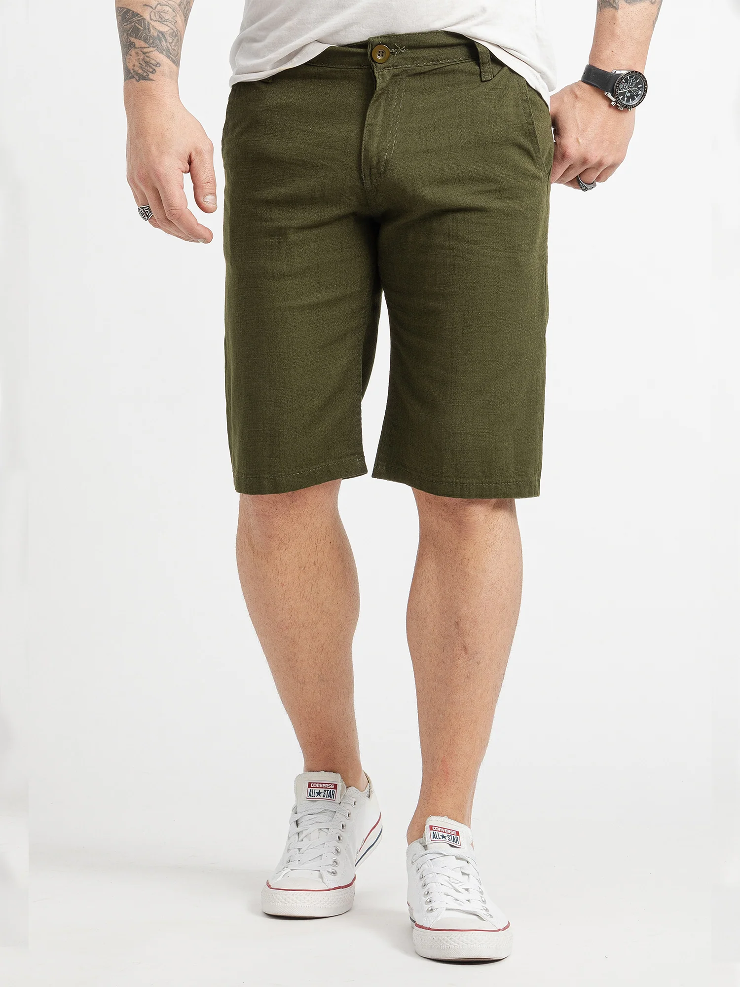 Rock Creek Herren Leinen Shorts RC-2370 - Image 43