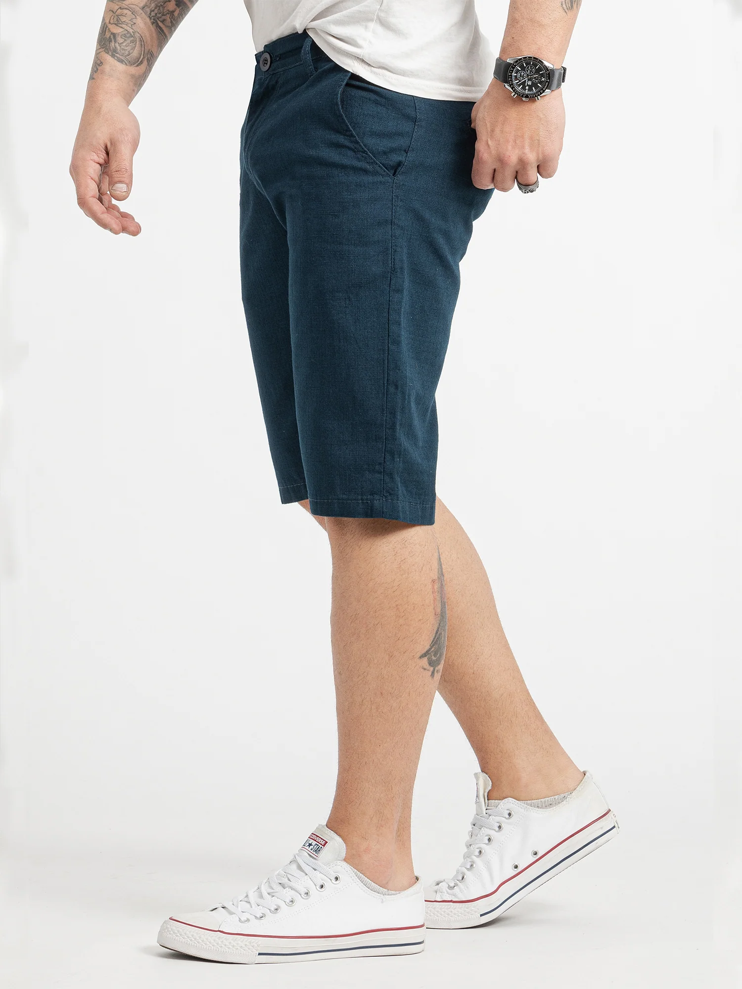 Rock Creek Herren Leinen Shorts RC-2370 - Image 8