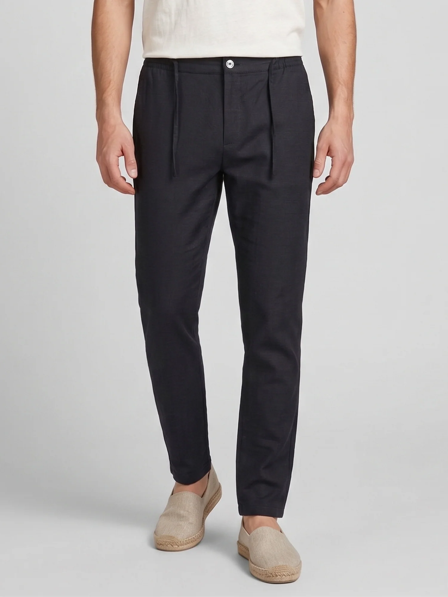 Rock Creek Herren Stoffhose Leinen-Optik RC-2446