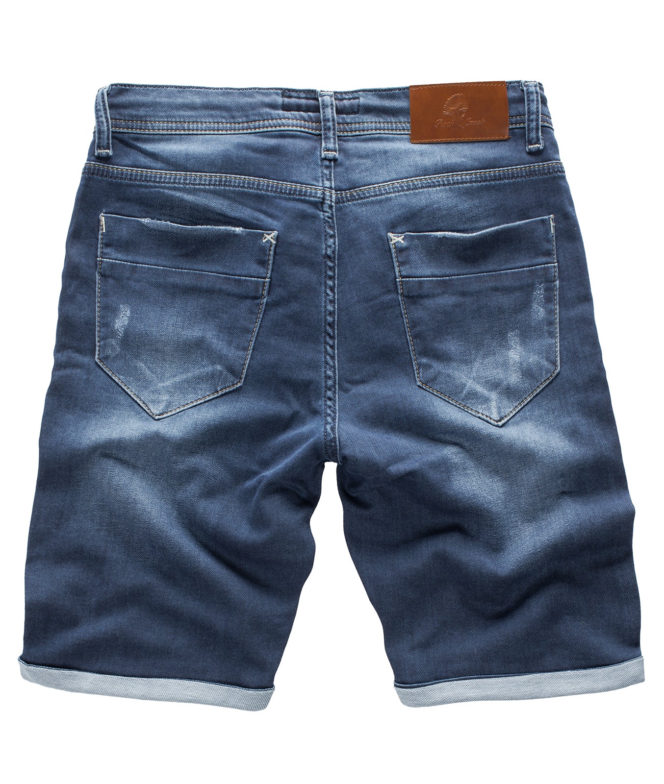 Rock Creek Herren Sweat Shorts Jeans Shorts Blau RC-2200 - Image 2